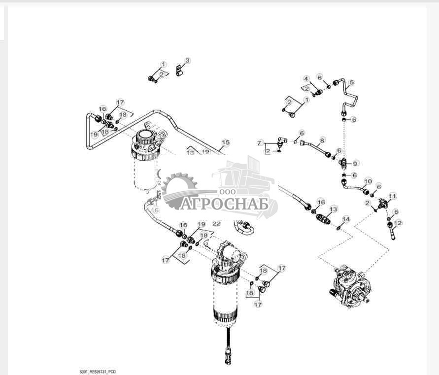 6391 Топливопроводы низкого давления 
